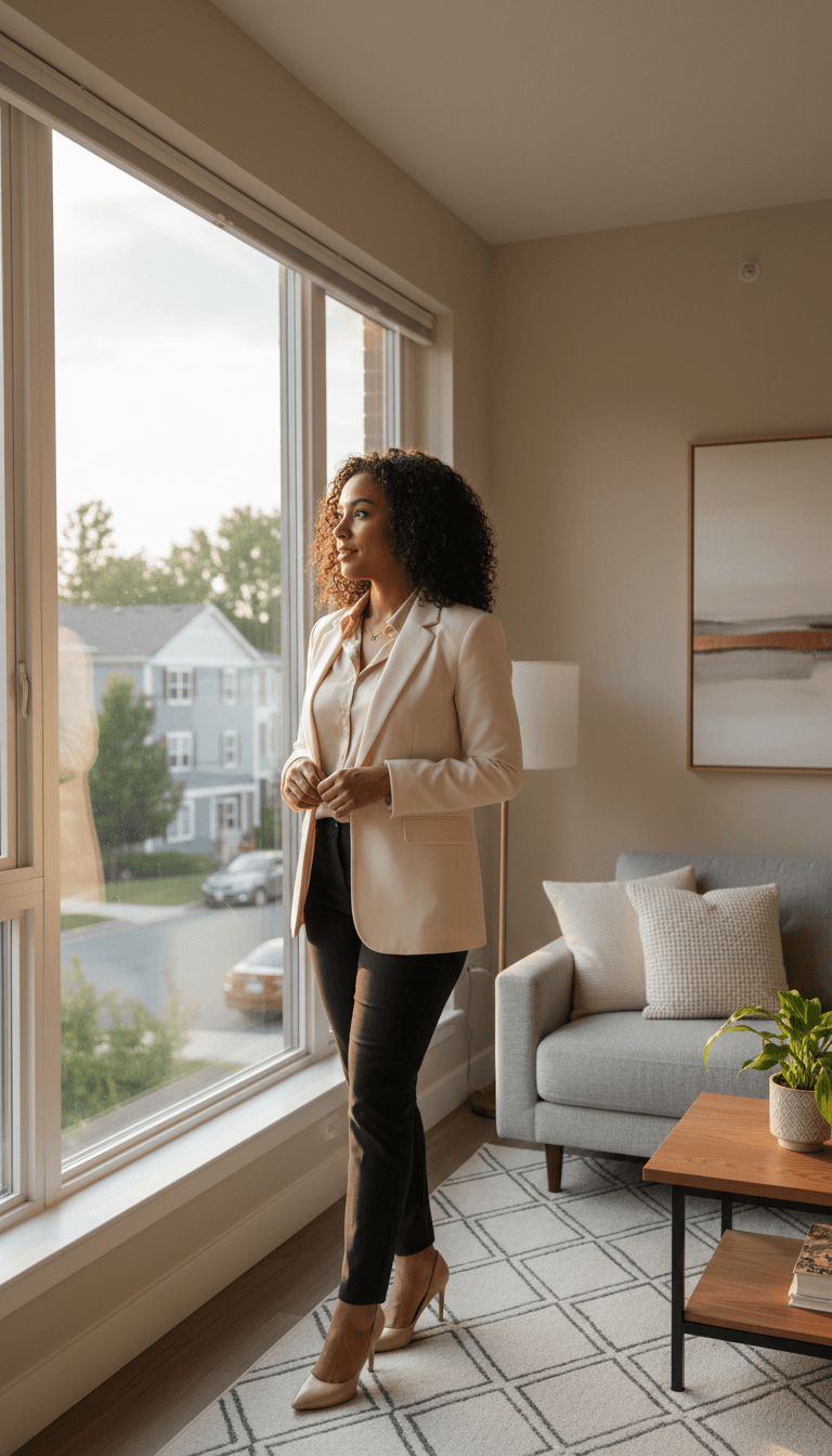 Cash investor discussing property offer with homeowner